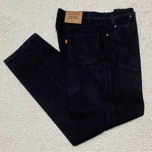 Vintage Levi's Jeans Mens 34x32 Black Orange Tab 550 Relaxed Fit Tapered USA